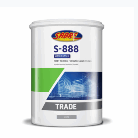 SABRE ACRYLIC S888 WHITE 20 LTR