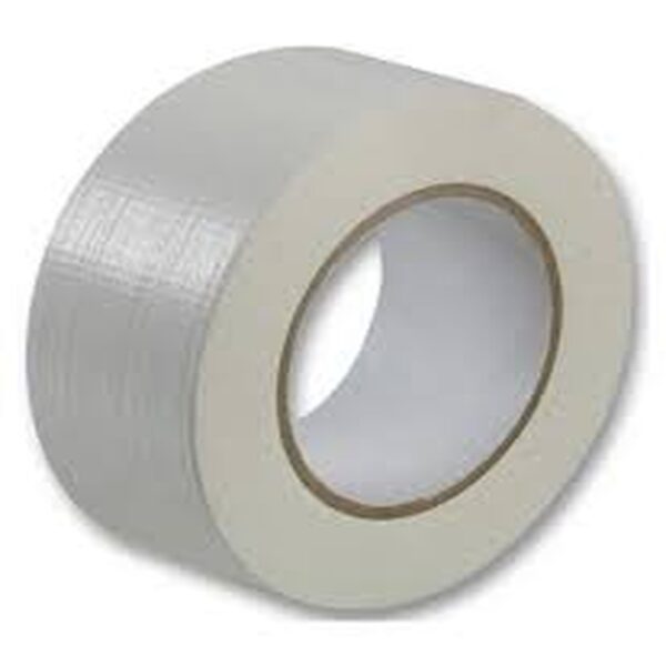 DUCT TAPE 48MM X 25MTR WHITE PER ROLL