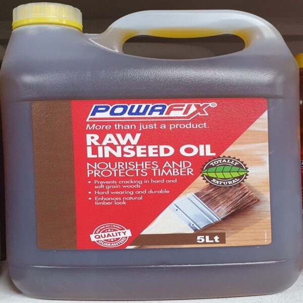 LINSEED OIL RAW 5 LITRE