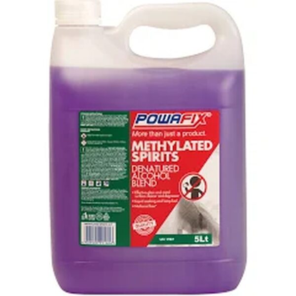 POWAFIX METHALATED SPIRITS 5 LTR