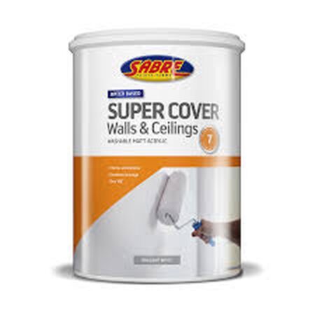 SABRE ACRYLIC SUPER COVER WHITE 20LTR