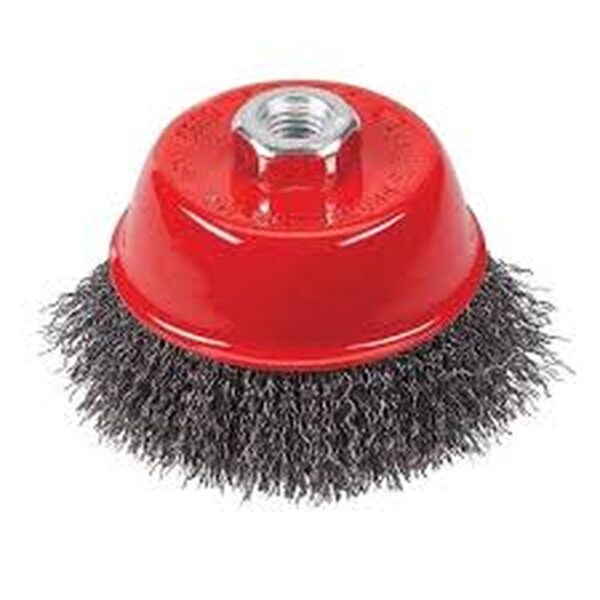 WIRE CUP BRUSH SMALL 65 X 14 CRIMP